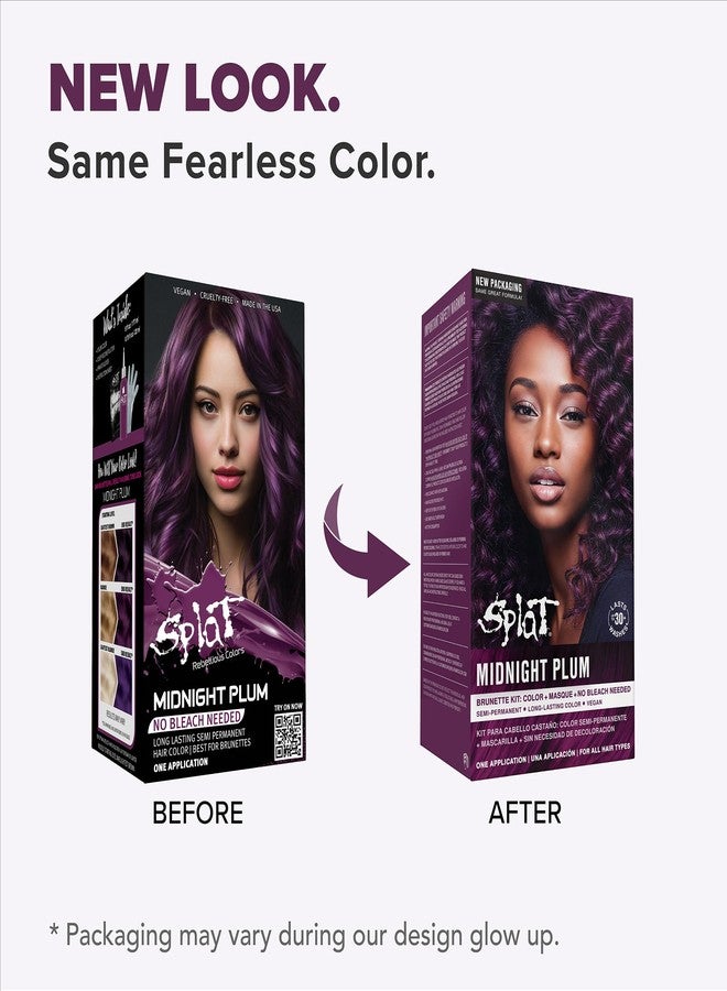 سبلات | مجموعة ميدنايت الكاملة | صبغة شعر | شبه دائمة | تدوم طويلاً | نباتية وخالية من القسوة (لون البرقوق الداكن) - Image 2